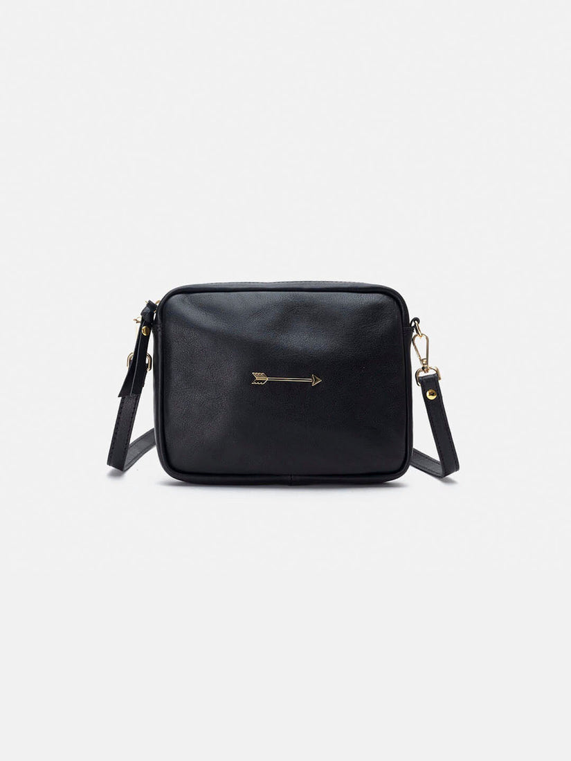 Barracuda Negro Bolso de piel mediano Mercules