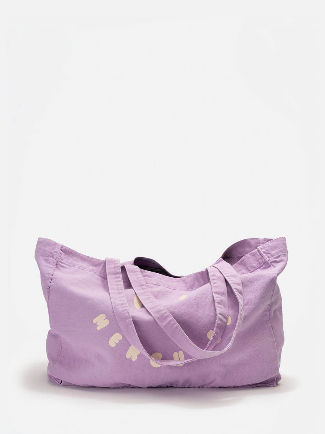 Canvas tote Smiley Violeta