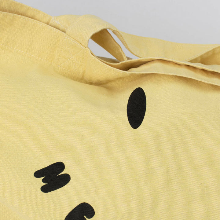 Canvas tote Smiley Amarillo